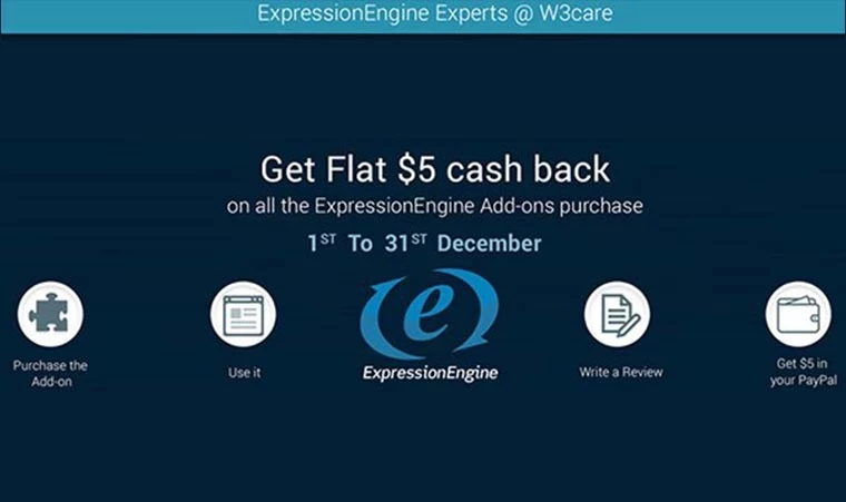 Get Flat $5 Cash Back on EE Add-ons Development