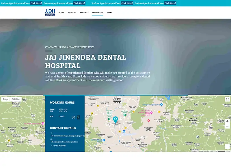 Jai Jinendra Dental Hospital – Website Revamp