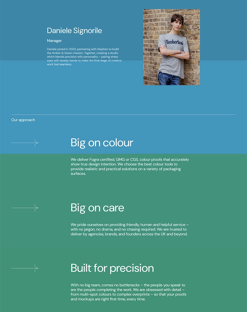 Amber & Green – eCommerce