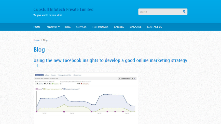 Cupsfull Infotech Private Limited- content services provider