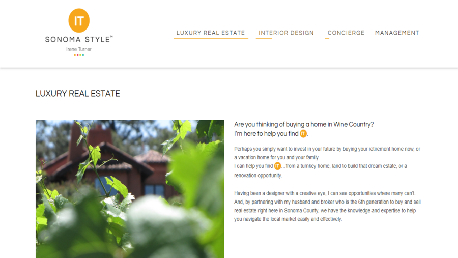 Real Estate Sonoma Style - Irene Turner