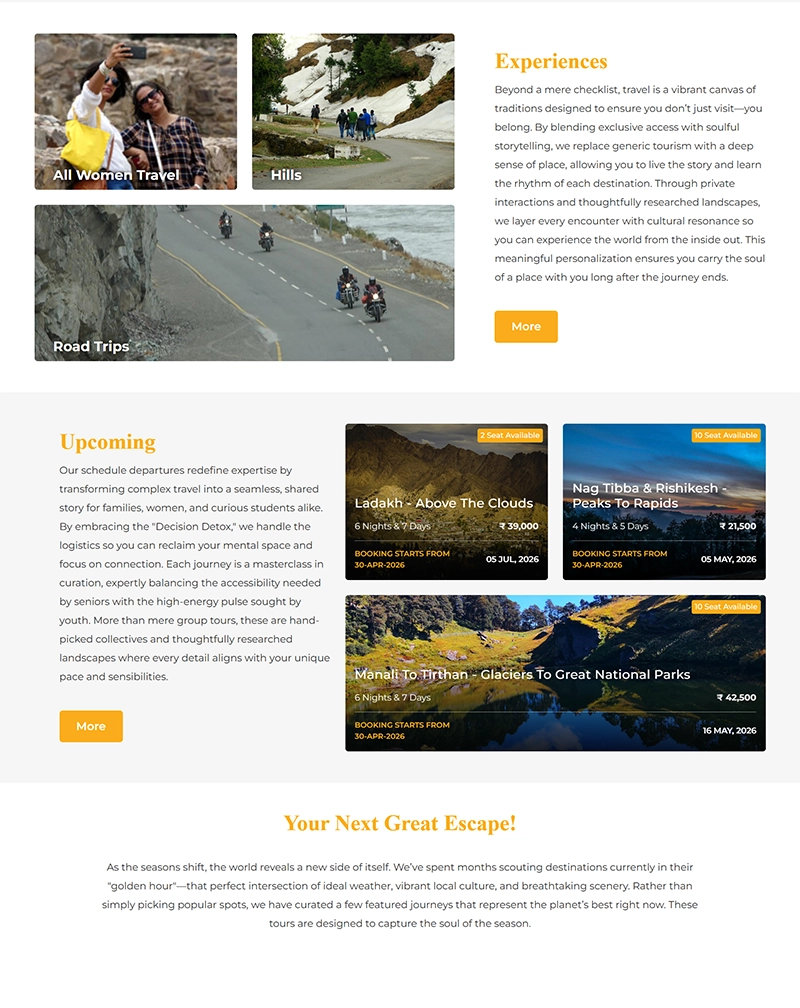 Magnificent Hospitality & Travel Website Development