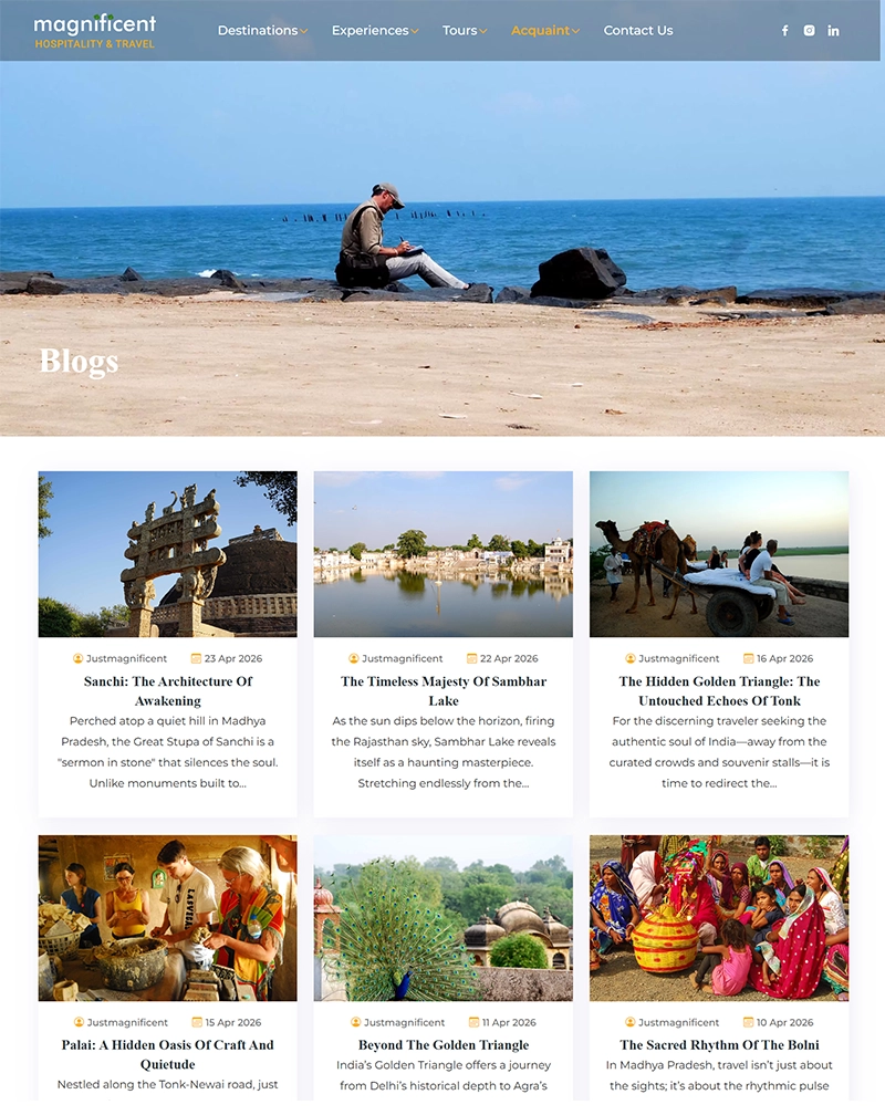 Magnificent Hospitality & Travel Website Development