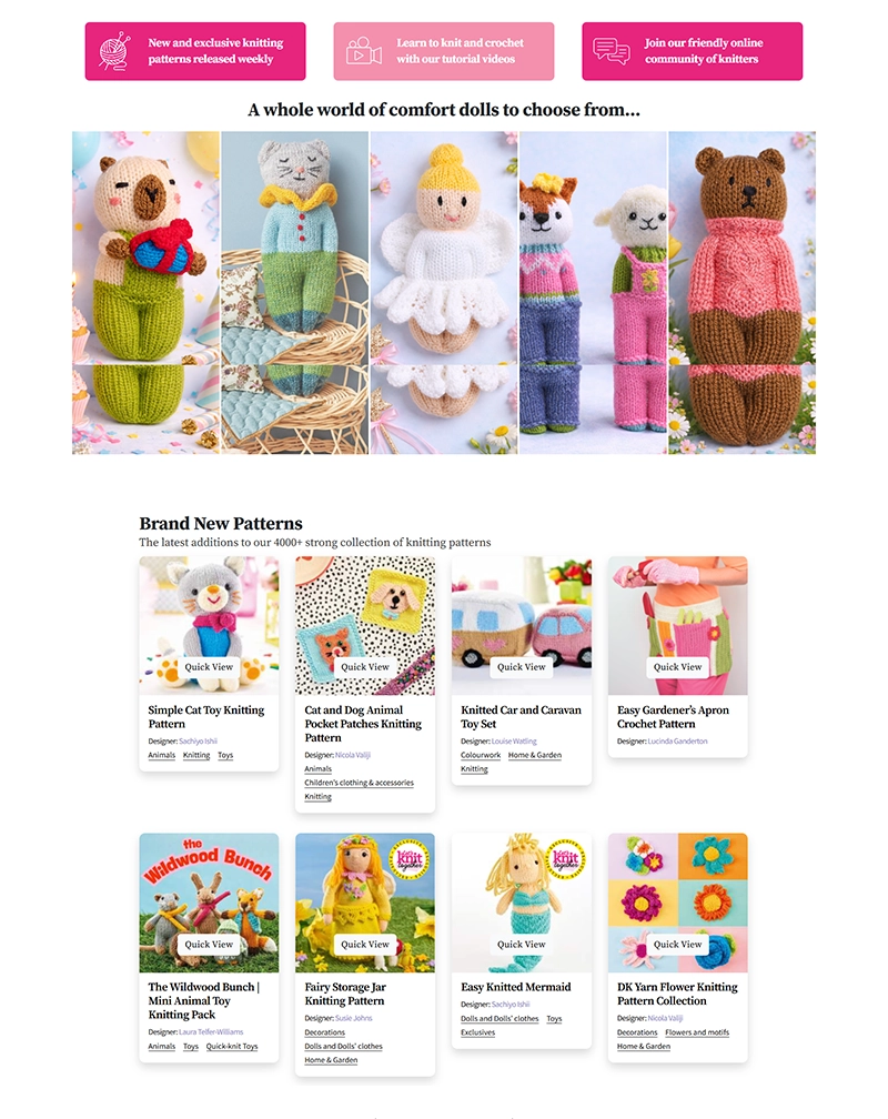 Let’s Knit – ExpressionEngine Craft & Community Website Development