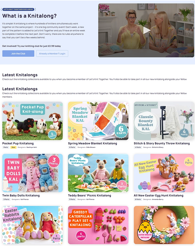 Let’s Knit – ExpressionEngine Craft & Community Website Development