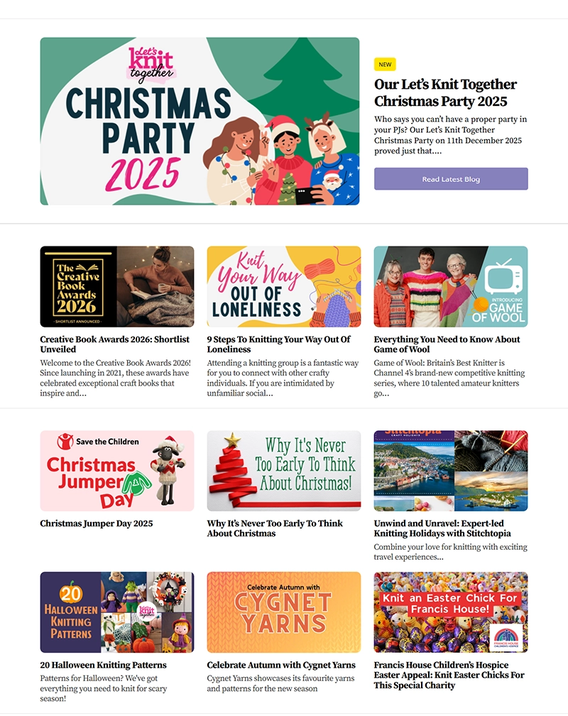 Let’s Knit – ExpressionEngine Craft & Community Website Development