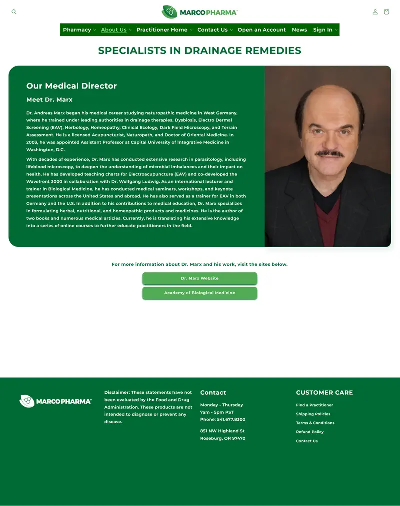 Marco Pharma – Shopify eCommerce Healthcare