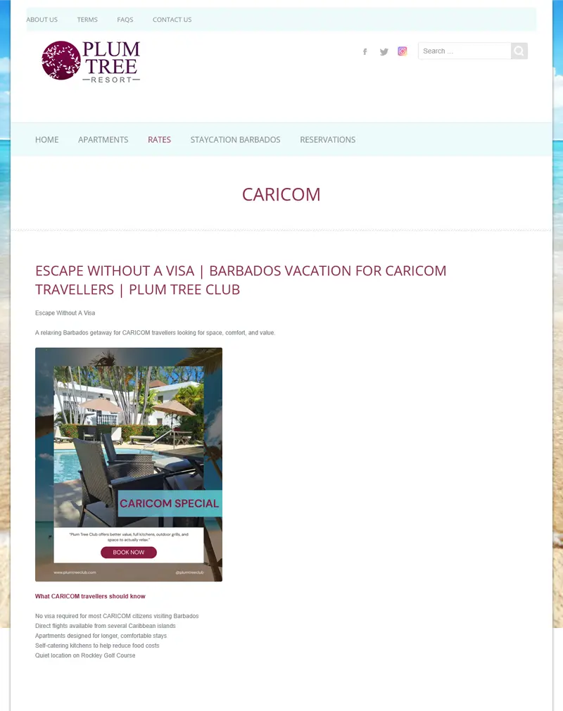 Plum Tree Club Vacation Rental & Hospitality