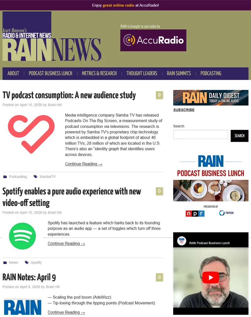 RAIN News – Media & Podcast