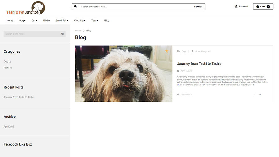 Tashi’s Pet Junction